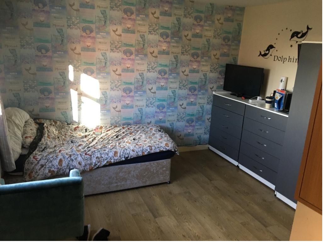 Individual bedroom decorated to personal taste